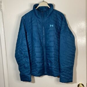 Under Armour Women's Teal Puffer Jacket - Size XL